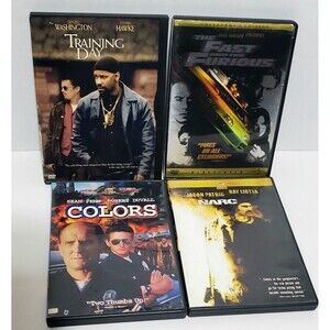 Crime Action DVD Lot Training Day Colors NARC Fast & Furious Gang Drama